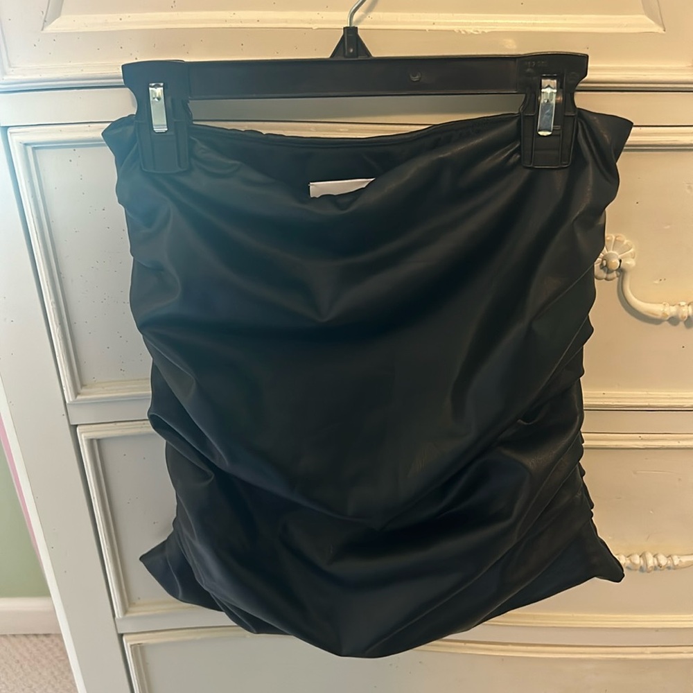 Black Leather Skirt